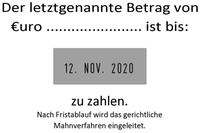 Szöveglemez Printer 55 Dátumbélyegzőhöz